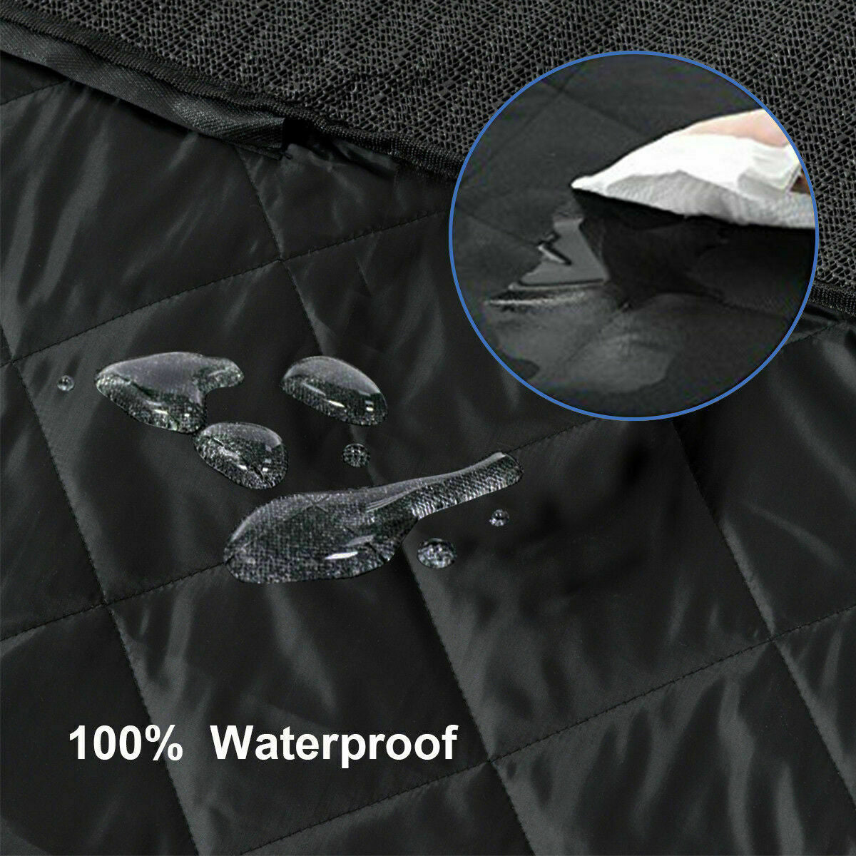 Ultimate 100% Waterproof Car Back Seat Cover - Pet Dog & Cat Hammock Protector