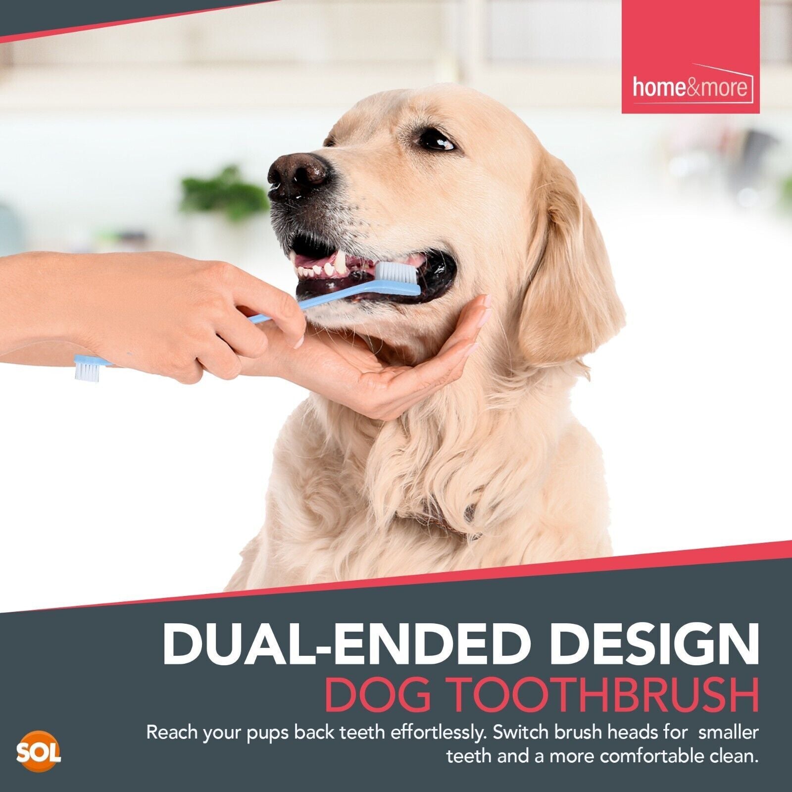 Double-Ended Dog Toothbrush Finger for Gentle Pet Dental Care - Soft Brush for Cats and Dogs