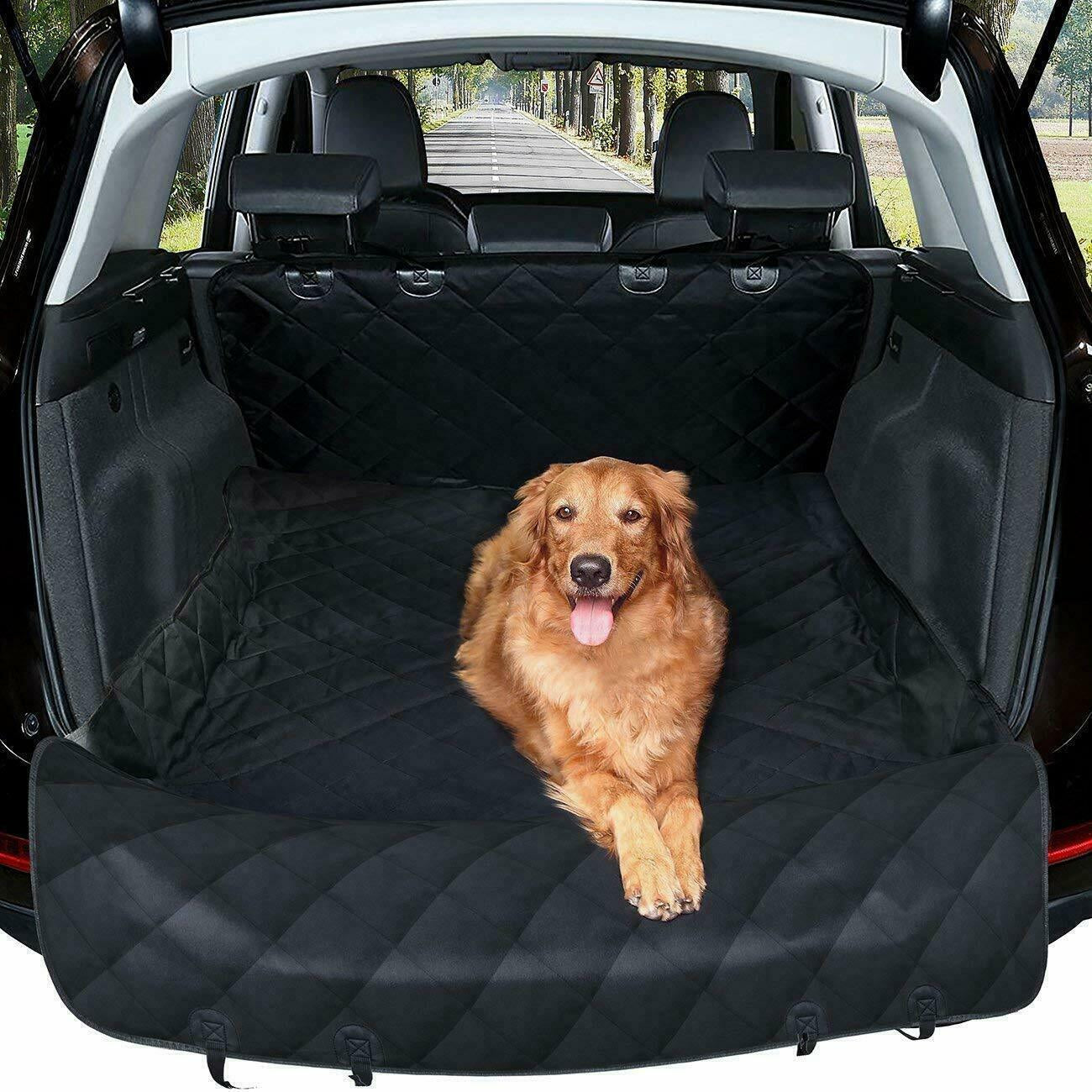 Ultimate 100% Waterproof Car Back Seat Cover - Pet Dog & Cat Hammock Protector