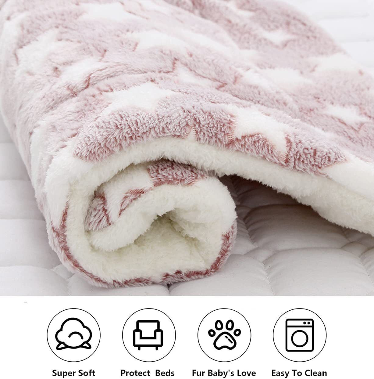 Cozy Thermal Fleece Pet Blanket - Soft & Warm Bed for Cats and Dogs